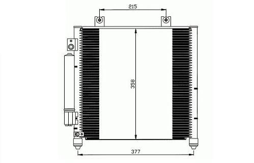 Condenseur de climatisation 1.0L - 1.2L - 1.3L CDTi